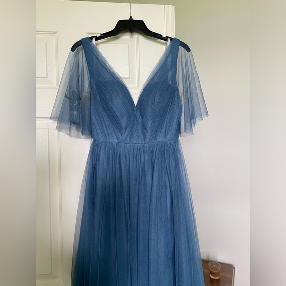 Dusty Blue Revelry Bridesmaid Dress - Picture 7 of 7